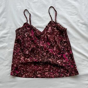 Wilfred by Aritzia Satin Camisole Ruffle Neck XXS